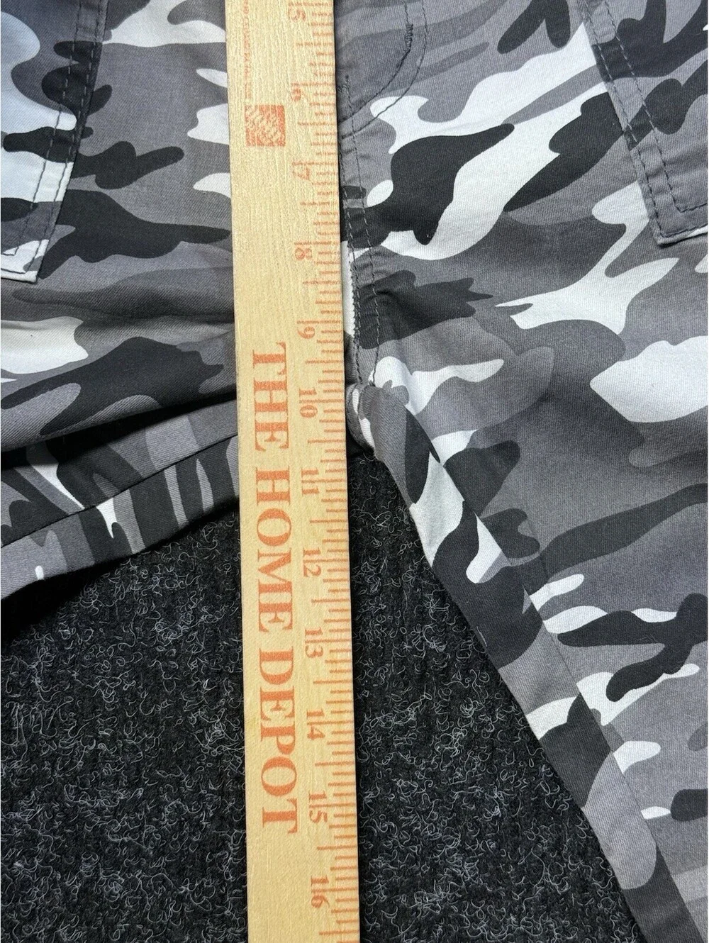 V.I.P. Girls Gray Camo Cargo Jogger Pants Size 7/8 Adjustable Waist